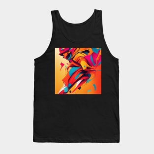 Fluid Forms - Unleashing Creative Energy in Abstraction Tank Top